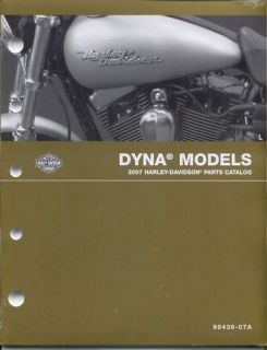 Harley New Parts Manual for 2007 Dyna Models