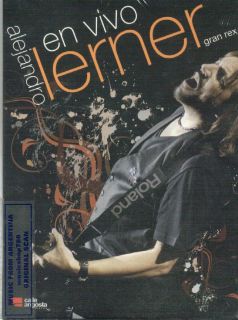 ALEJANDRO LERNER, EN VIVO GRAN REX. LIVE. FACTORY SEALED DVD. IN