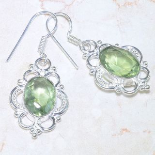 Green Amethyst Earrings 1 3 4 F99362