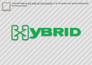 Hybrid Sticker Green Decal Environmental