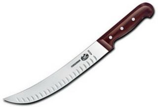 Victorinox 10 Cimeter Knife Granton Edge Rosewood Hand