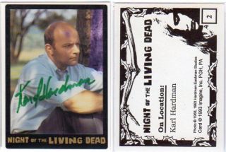  Night of The Living Dead 1993 2 Autographed Carl Hardman RARE