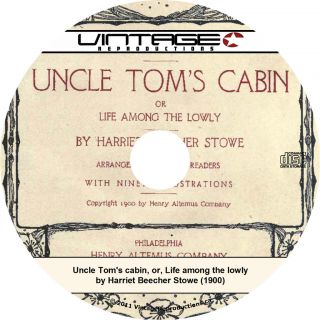 Uncle Toms Cabin by Harriet Beecher Stowe 1900 Edition Classic Book