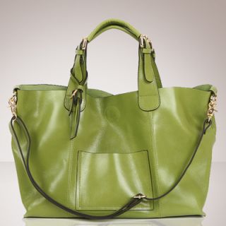 Made in Korea Womens Genuine Leather Alexis Handbag Tote Shopper