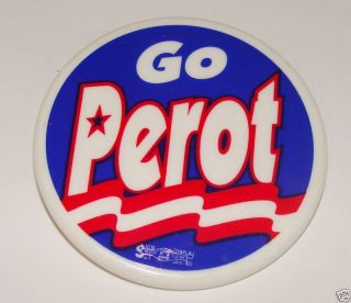 1992 Campaign Pin Pinback Button Political Ross Perot