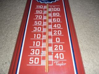 Vintage Pepsi Cola Metal Advertising Thermometer Taylor