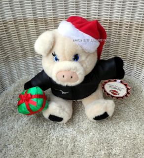 Harley Davidson Pig/Hog Plush Toy W/Christmas Gift New with Tag Very