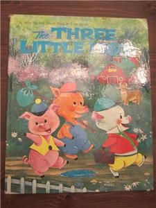  Giant Tell A Tale Three Little Pigs Jack Louise Myers VGC 1963