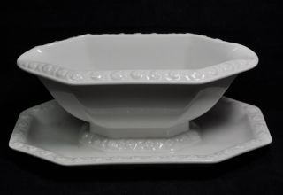 Presenting a Classic Rosenthal Gravy Boat with Attached Underplate in