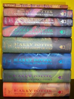 Harry Potter 8 First Editions HARDCOVERS #1  7 + Beedle Bard J K