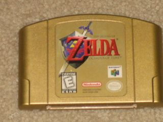  64 N64 Legend of Zelda Ocarina of Time Gold Edition Cartridge