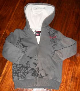 Tony Hawk Grey Lined Hoodie VGUC Size 7 Large October 2010