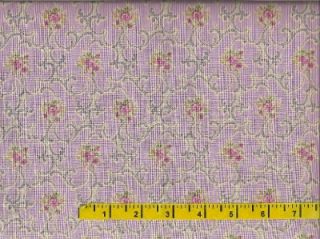 Marcus Bros Sweet Meadows Lavender Floral Cotton Quilting Fabric BTY