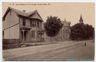 Lutheran Parsonages Greencastle PA 1913 Postcard