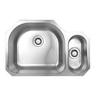 Swanstone Nero Granite Undermount Double Bowl Kitchen Sink