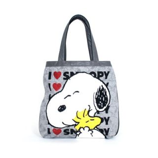 Loungefly I Love Snoopy Tote Bag   UTB0026 GREY/MULTI