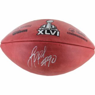 Jason Pierre Paul Autographed Super Bowl XLVI Football