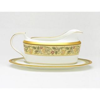 Noritake Golden Pageantry Gravy Dish with Tray  