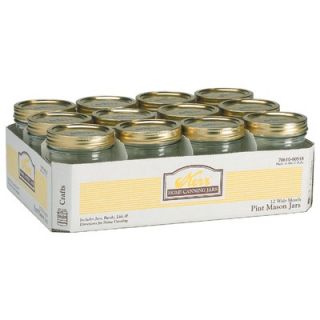 Alltrista 1 Pint Wide Mouth Canning Jar (Set of 12)