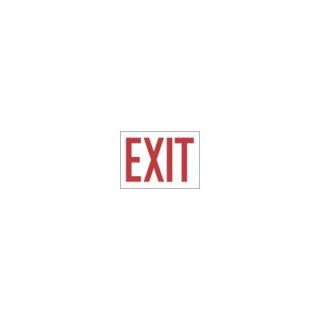 Accuform Manufacturing Inc X 10 Red And White Plastic Value™ Exit