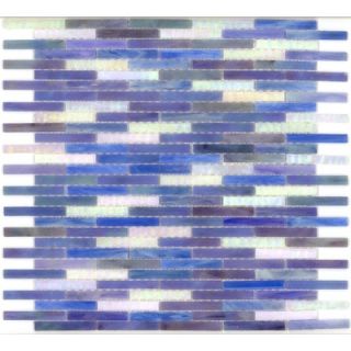 Surfaces Elida Glass 13 x 14 Mosaic in Ocean Brick   CHIGLAER707