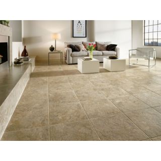 Armstrong Alterna 16 x 16 Tuscan Path Vinyl Tile in Cameo Brown