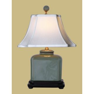 Oriental Furniture 19 Celedon Lamp   LAMP LPDQC087A