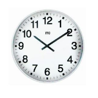 Infinity Instruments Oversized 19 Wall Clock with White Frame   90