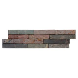 Cabot Slate 6 x 24 Natural Ledge Stone in Multi Classic   10075099
