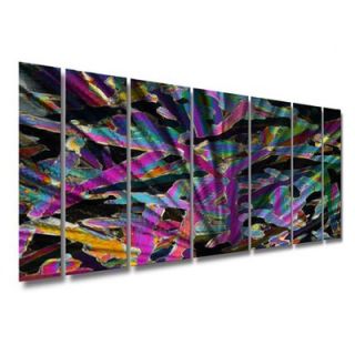  by Ash Carl Metal Wall Art in Purple and Black   23.5 x 60