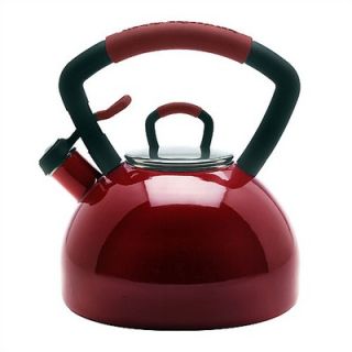 KitchenAid Gourmet Essentials 2.25 Quart Soft Grip Tea Kettle in Red