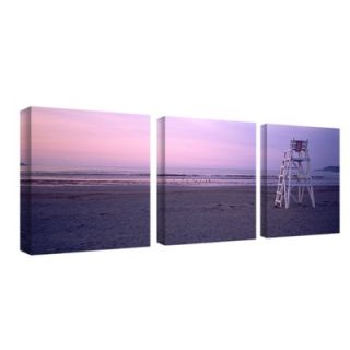 Trademark Global Beach Chair by Preston, Canvas Art (Set of 3)   18 x