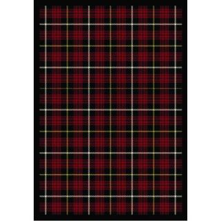 Joy Carpets Whimsy Bit O Scotch Lumberjack Red Rug   1511x 01