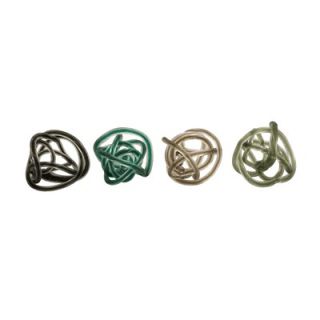 IMAX Large Glass Rope Knots (Set of 4)