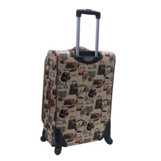 Oleg Cassini Hats Off 24 Expandable Spinner Suitcase   C2447 94 24S