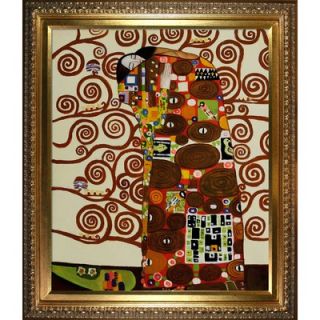  The Embrace Canvas Art by Gustav Klimt Modern   31 X 27