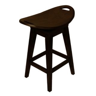Carolina Accents Thoroughbred 26.75 Backless Swivel Counter Stool in