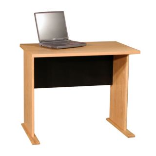Modular Real Oak Wood Veneer 36 W Panel Office Computer Desk Suite