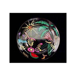 Bellissimo Caribbean Excitement Design Hand Painted Snack/Cake Plate