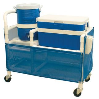 MJM International Hydration Cart with 48 Quart Ice Chest, 5 Gallon