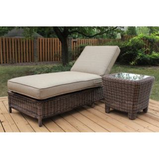 Del Ray Wicker Chaise Louge