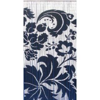 Bamboo54 Black and White Floras Curtain