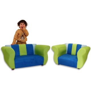 Fantasy Furniture Kids Homey VIP Sofa in Green
