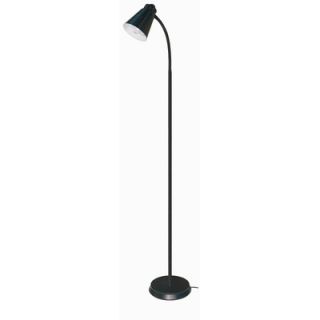 Nuvo Lighting One Light 64 Goose Neck Floor Lamp in Black