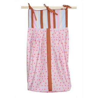 Field of Flowers Diaper Stacker in Pink and Periwinkle