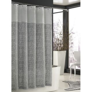 Bedminister Scroll Shower Curtain in Flint Grey