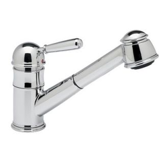 Rohl Pullout One Handle Single Hole Kitchen Faucet with Short Hand