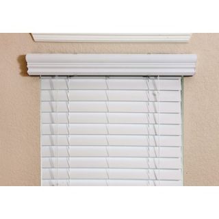 Fauxwood Impressions 2 Faux Wood Blind in White   84 L