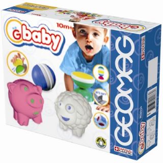 GBaby by Geomag 8 Piece Baby Farm Toy