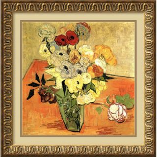  and Anemones by Vincent Van Gogh, Framed Print Art   21.99 x 21.86